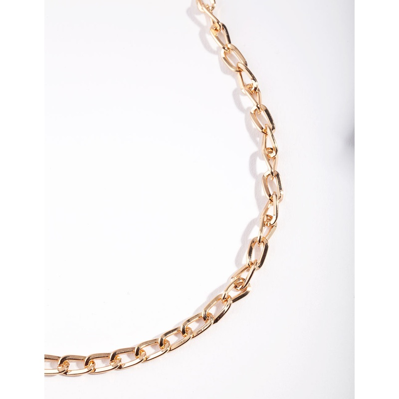 Gold Medium Link Necklace