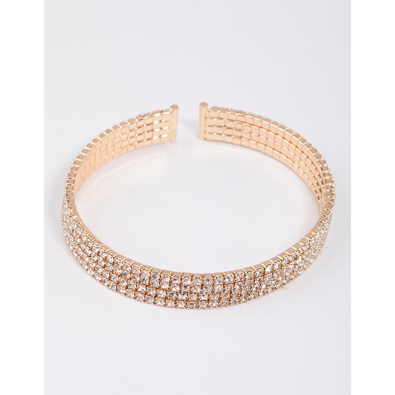 Gold Classic Cup Chain Bangle