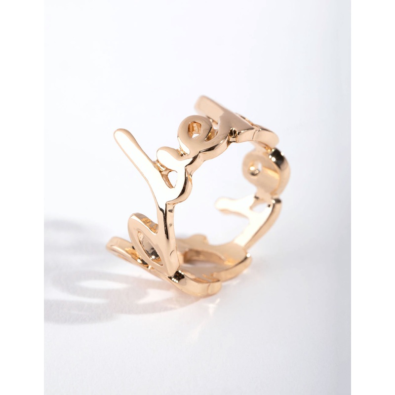 Gold Babe Word Ring|SM|ML