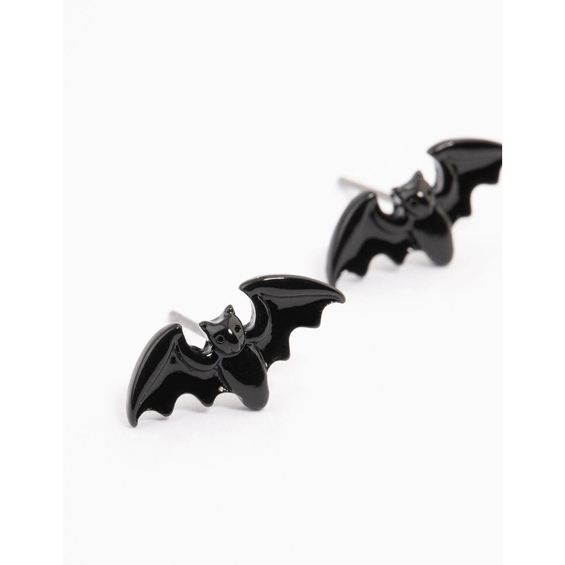Acrylic Small Bat Stud Earrings