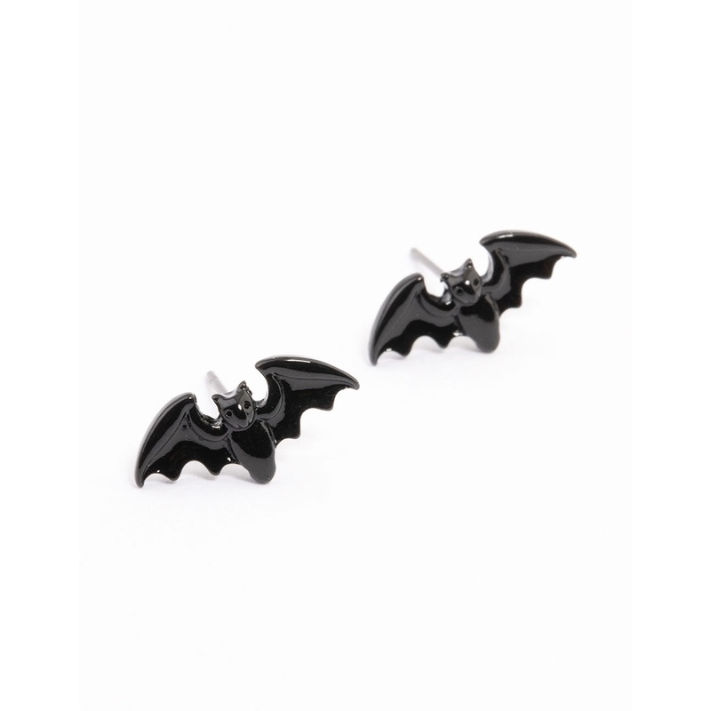 Acrylic Small Bat Stud Earrings