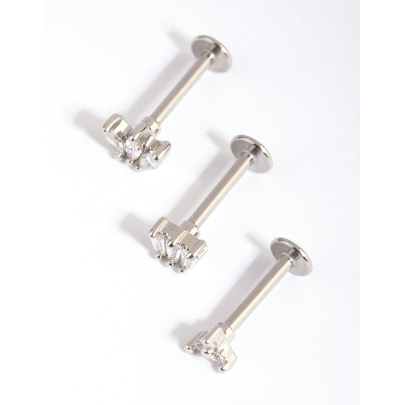 Surgical Steel Flower Crown Flat Back Pack