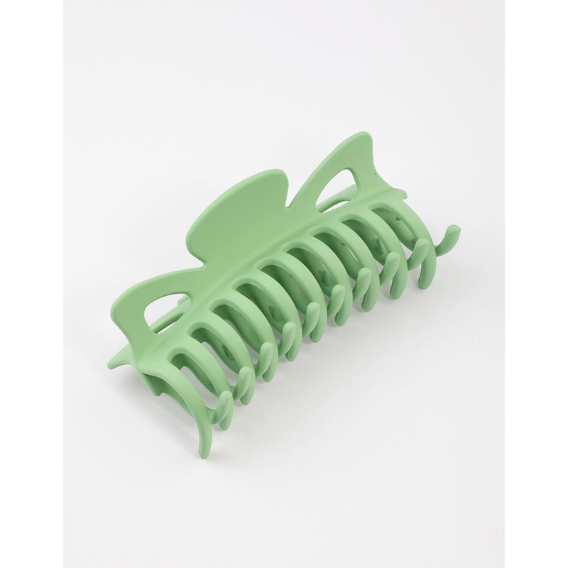 Acrylic Green Triangular Cut Out Claw Clip