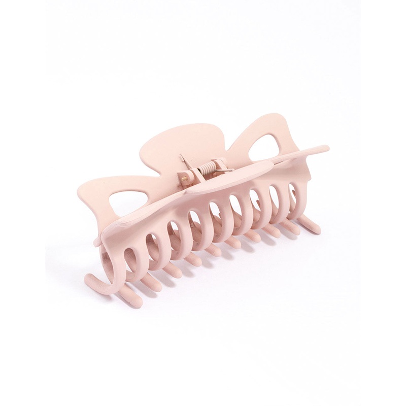 Blush Acrylic Triangular Cut Out Claw Clip