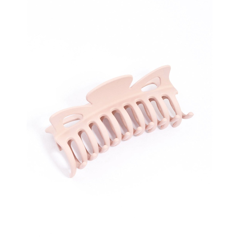 Blush Acrylic Triangular Cut Out Claw Clip