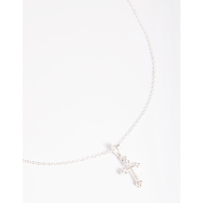 Sterling Silver Vintage Cross Necklace