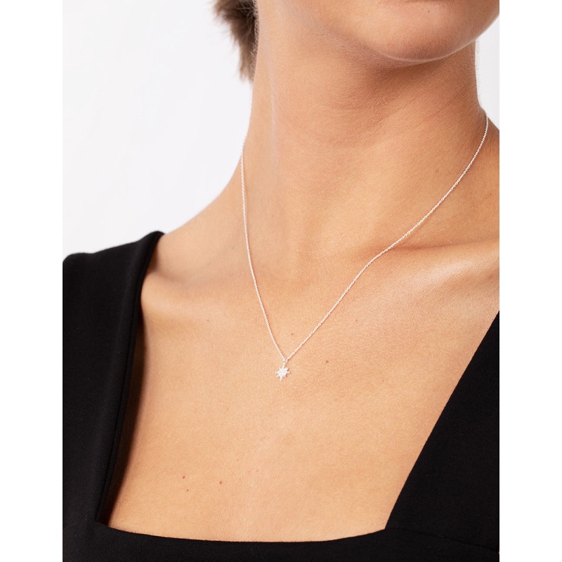 Sterling Silver Starburst Necklace