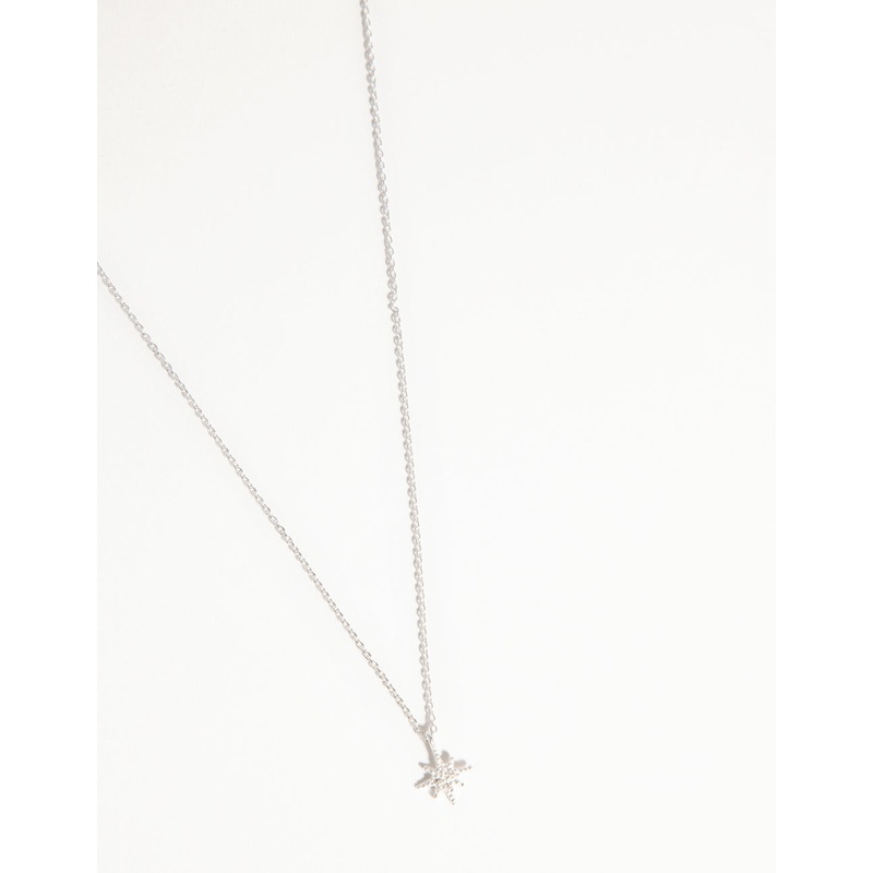 Sterling Silver Starburst Necklace