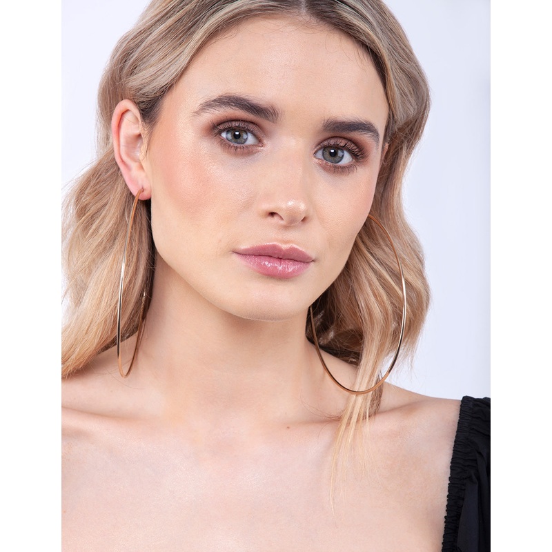 Gold Oversized Hoop Earrings