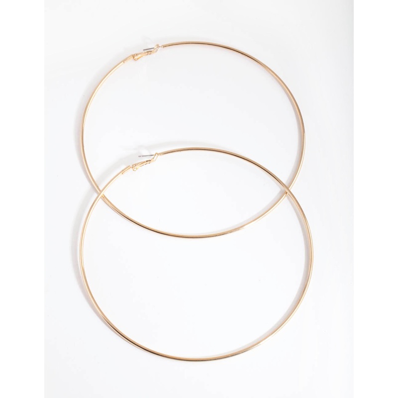 Gold Oversized Hoop Earrings