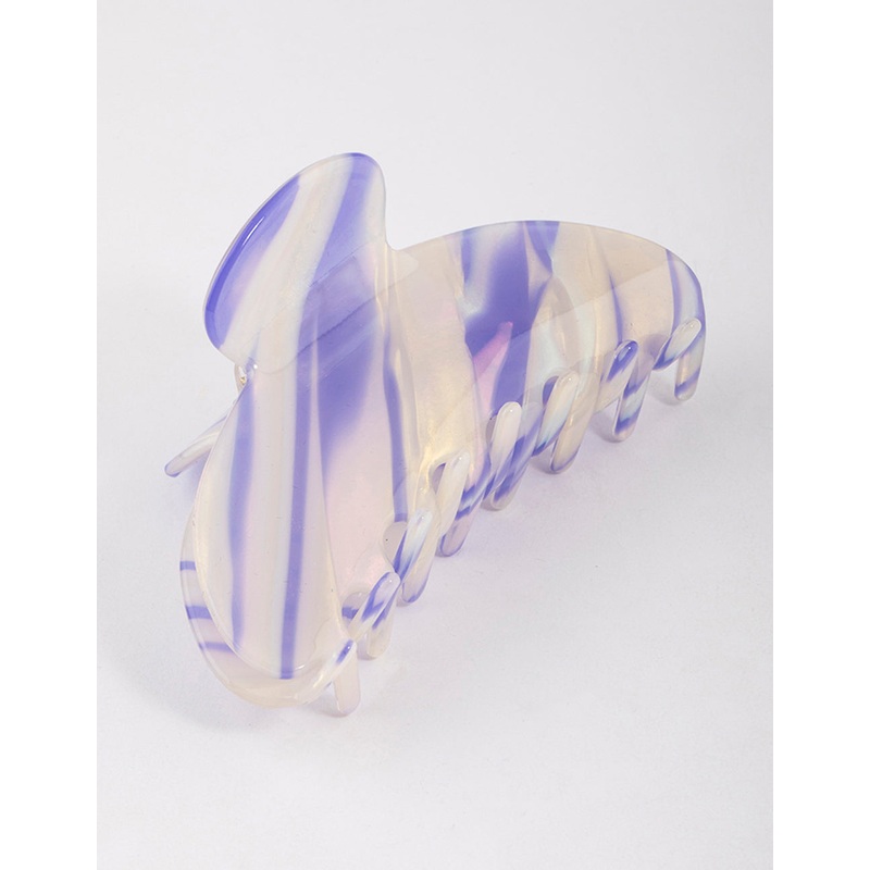 Acrylic Lilac Lunar Multi Clear Claw Clip
