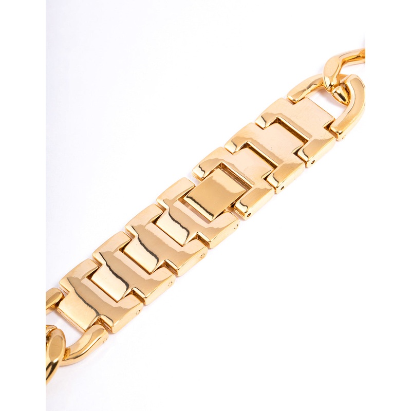 Gold Metal Chain Watch Band 42/44/45mm