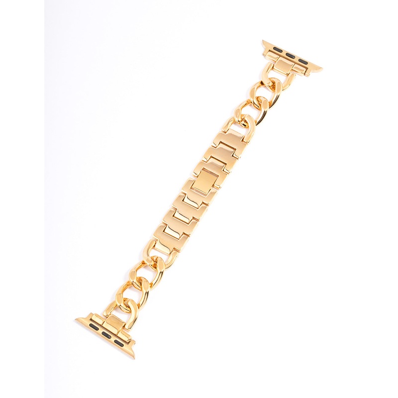 Gold Metal Chain Watch Band 42/44/45mm