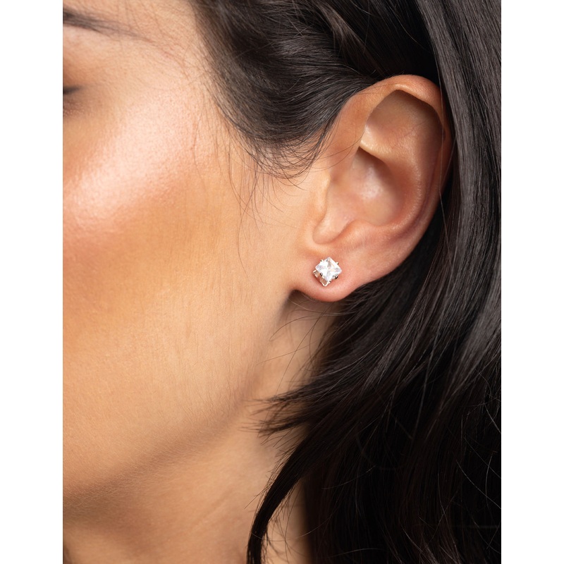 Rose Gold Cubic Zirconia Earring 6-Pack