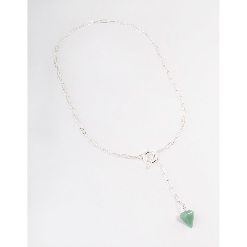 Silver Turquoise Charm T&O Necklace