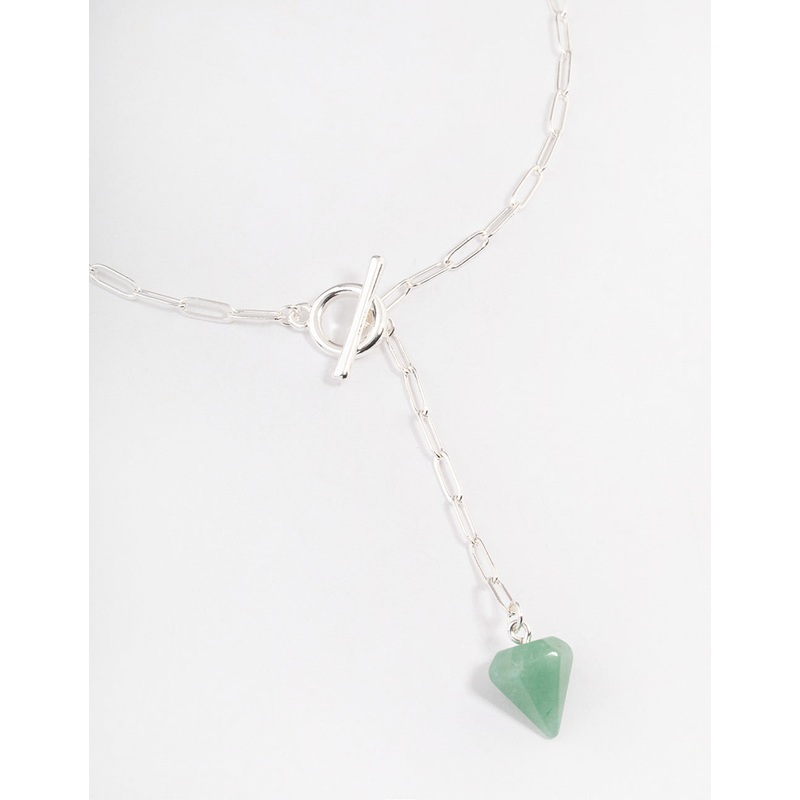 Silver Turquoise Charm T&O Necklace