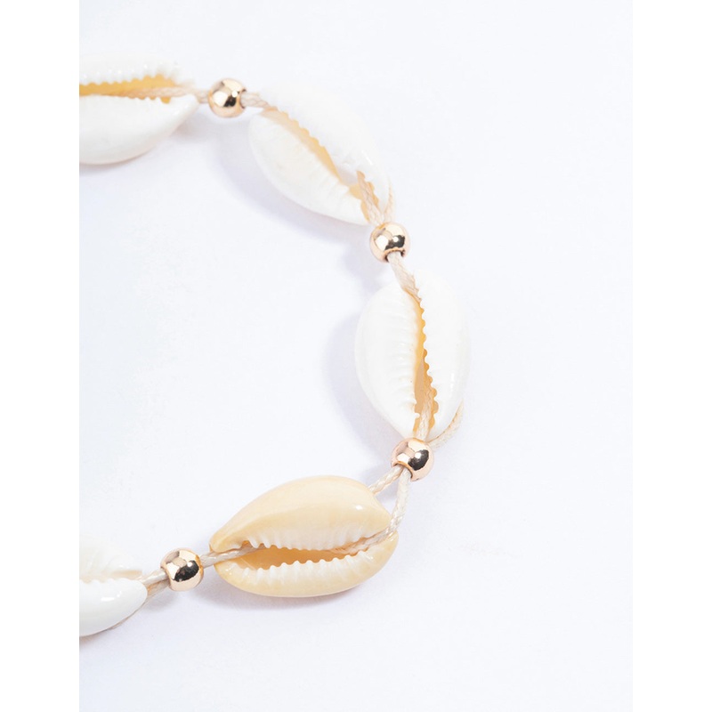 Gold Shell Toggle Bracelet