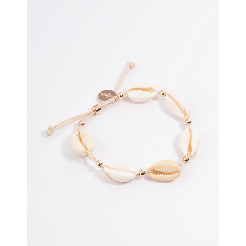 Gold Shell Toggle Bracelet