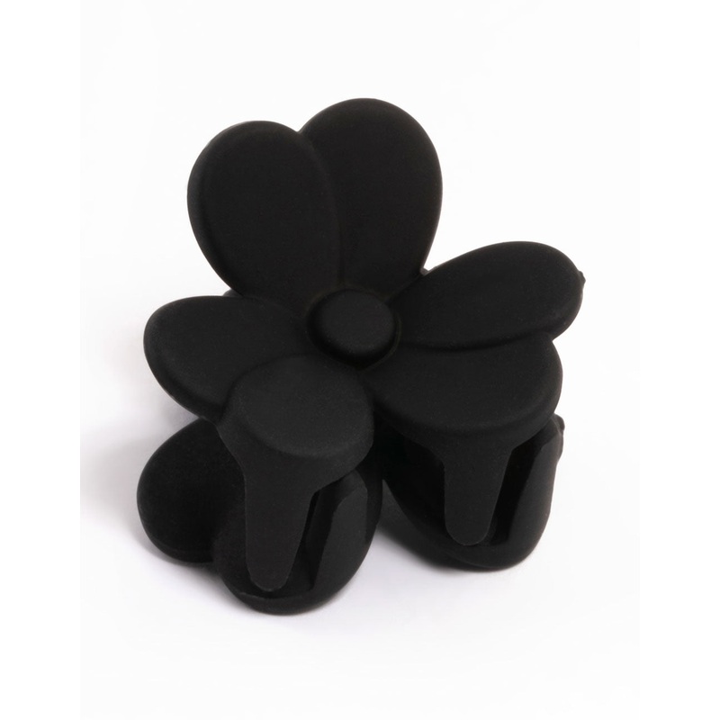 Black Mini Daisy Hair Claw Clip