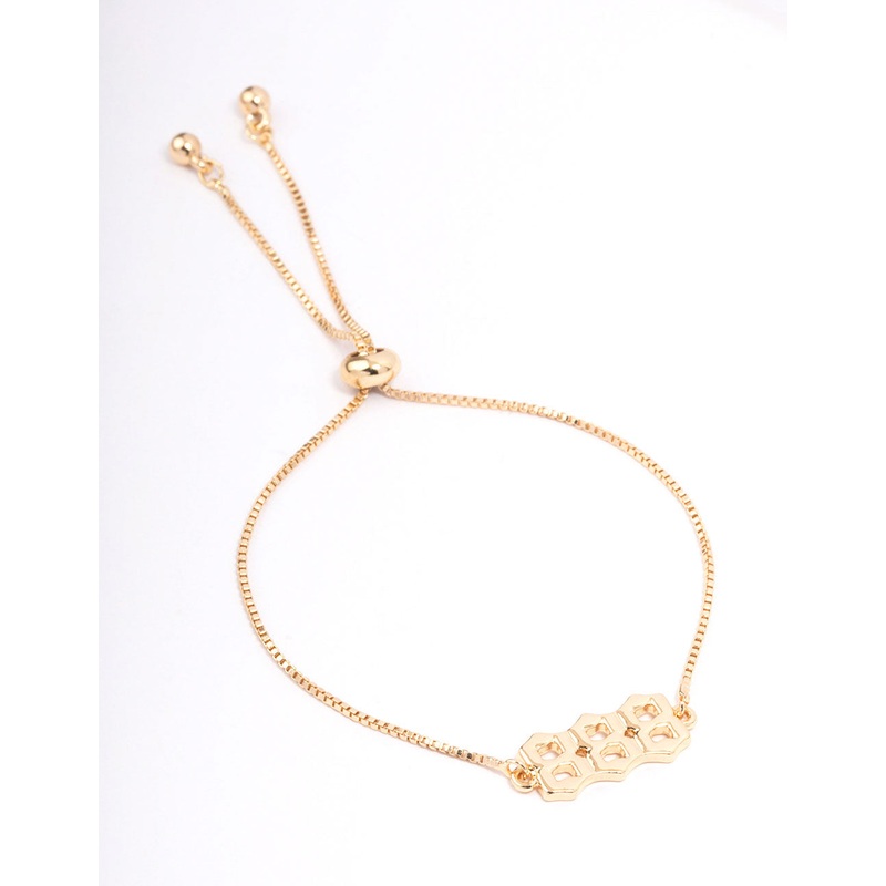 Gold Plated 888 Angel Number Bracelet