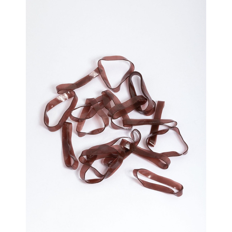 Brown Mini Hair Elastics 60-Pack