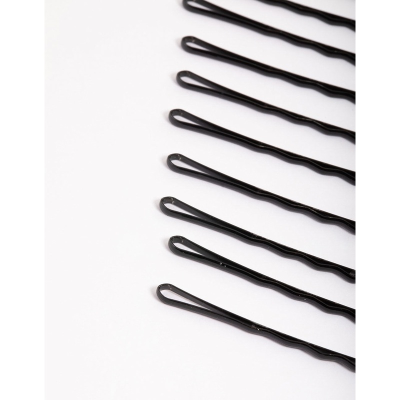 Coated Black Bobby Pin 10-Pack