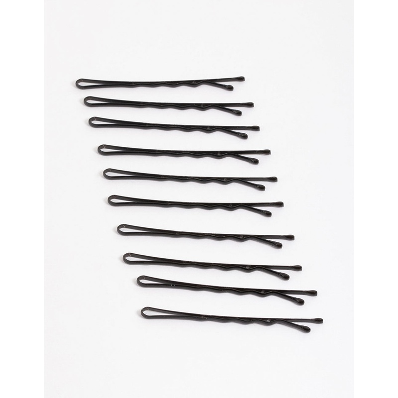 Coated Black Bobby Pin 10-Pack