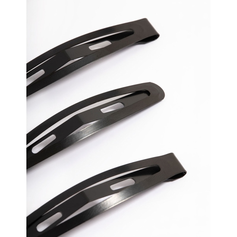 Coated Black Long Snap Clip Pack