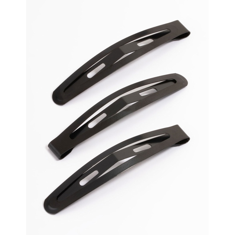 Coated Black Long Snap Clip Pack