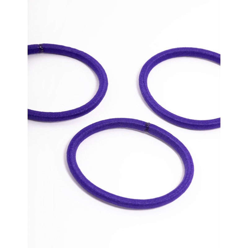 Navy Fabric Classic Hair Tie Pack