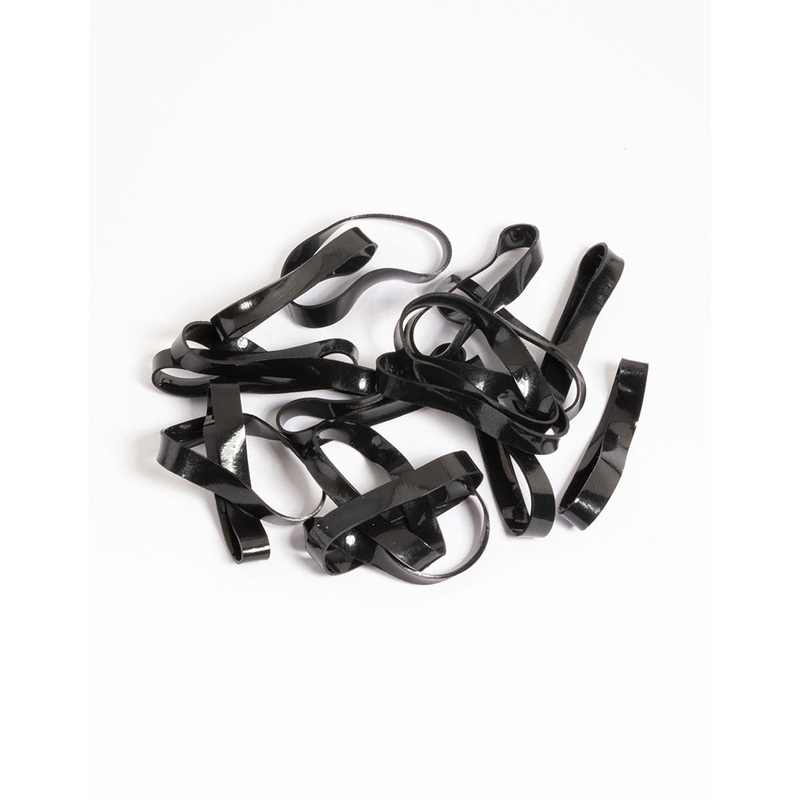 Black Mini Hair Elastics 60-Pack