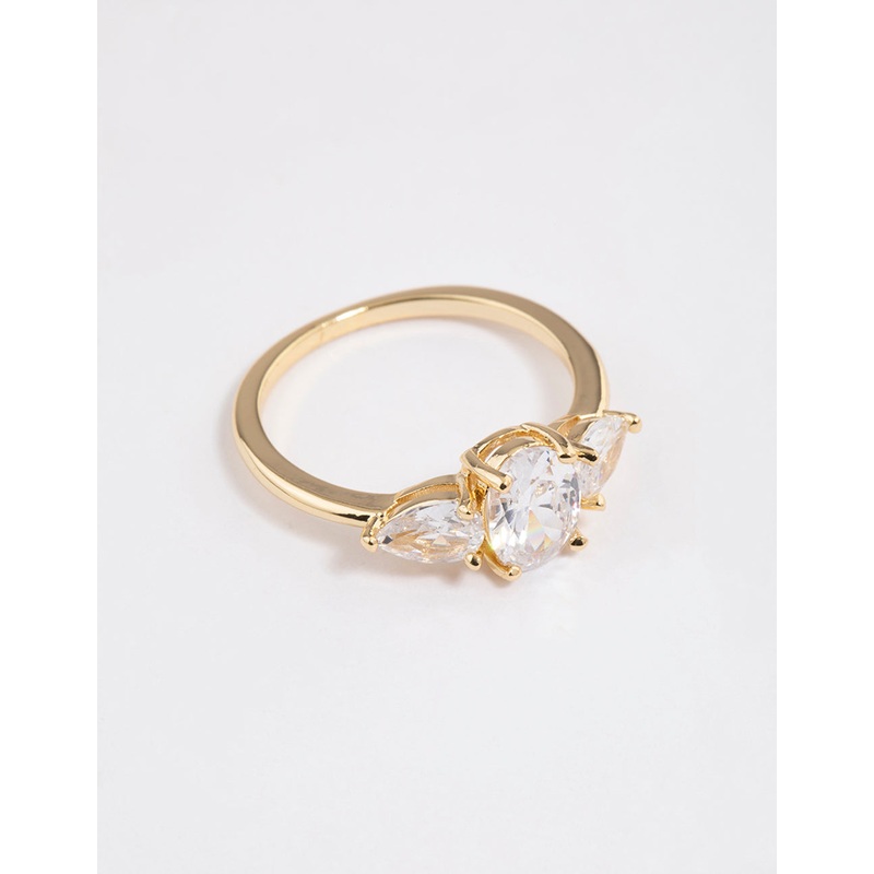 Gold Plated Oval Enchanting Ring