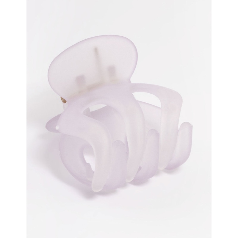 Lilac Three Prong Mini Hair Claw Clip