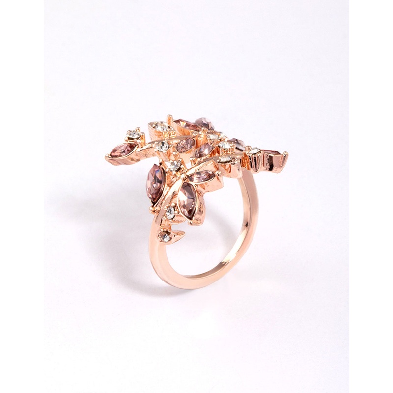 Rose Gold Vine Wrapped Ring|SM|ML