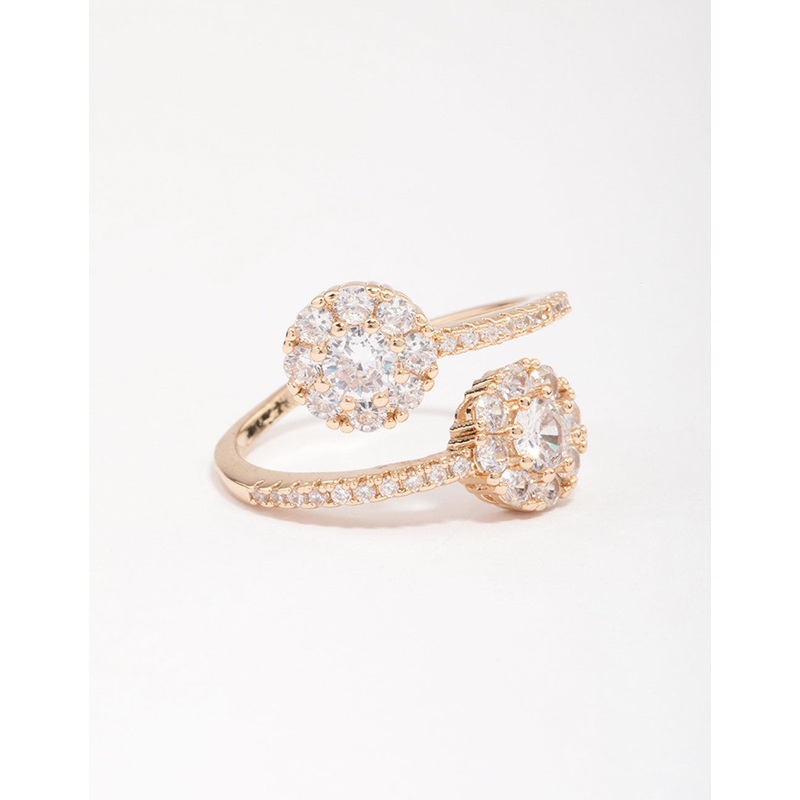Gold Round Double Wrapped Ring