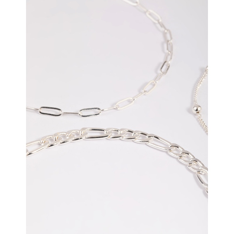 Silver Chain Anklets
