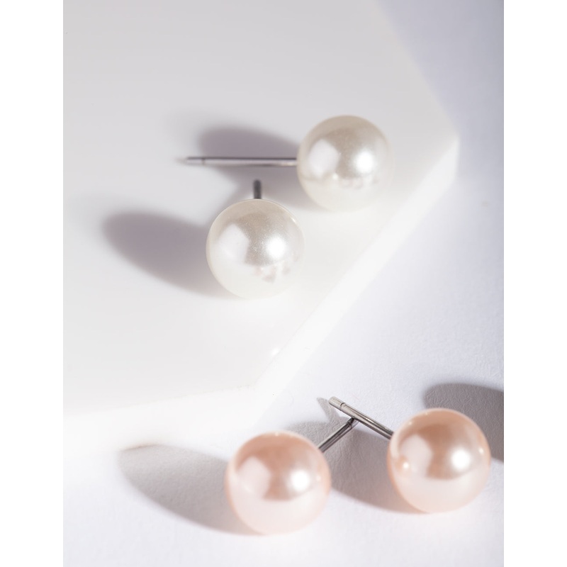 Pearl Stud Earring Pack