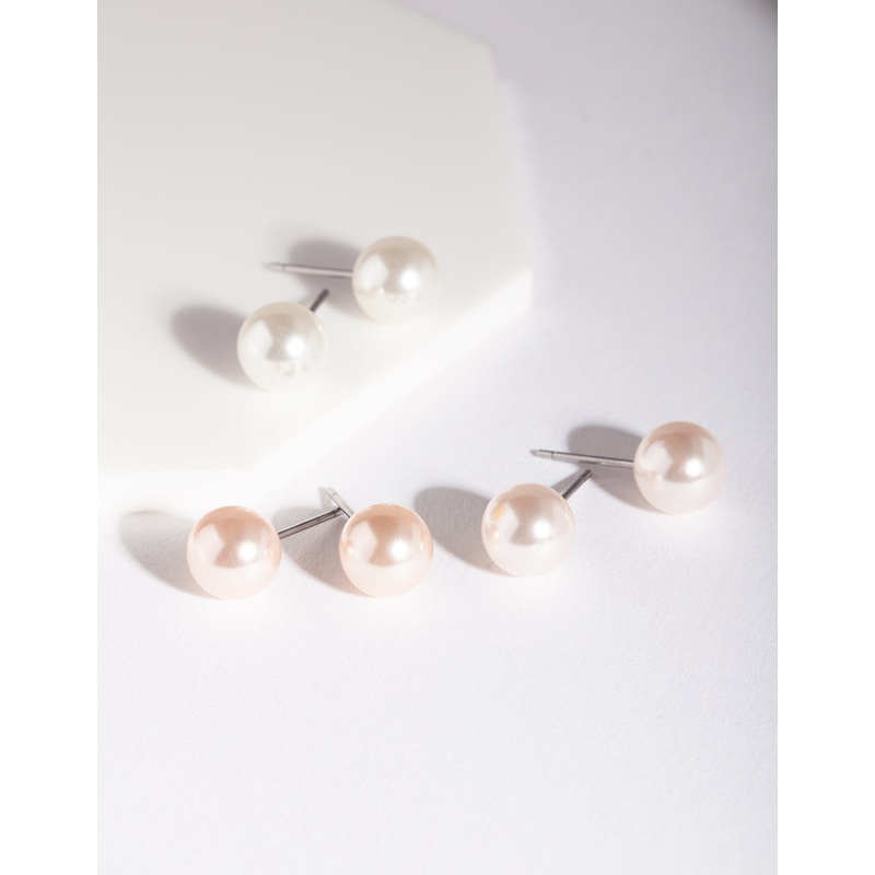Pearl Stud Earring Pack