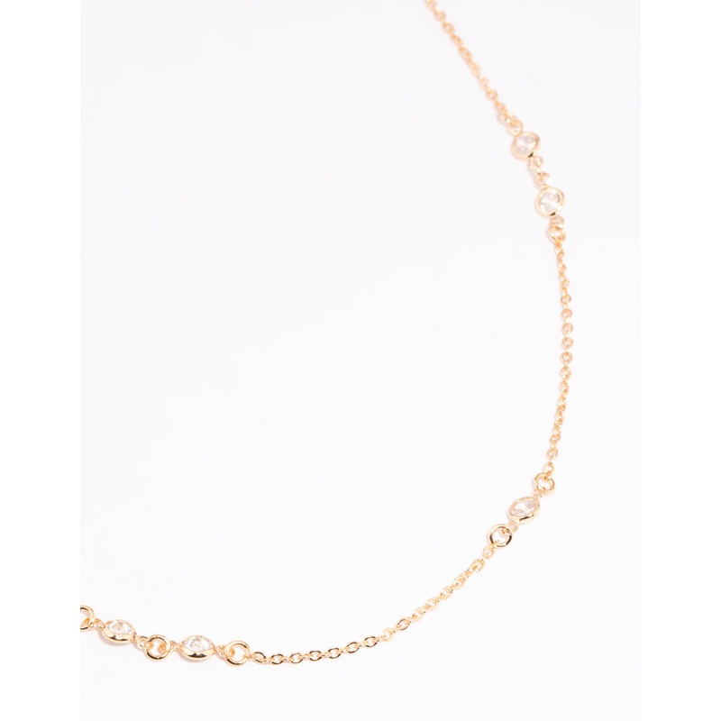 Gold Cubic Zirconia Waist Chain