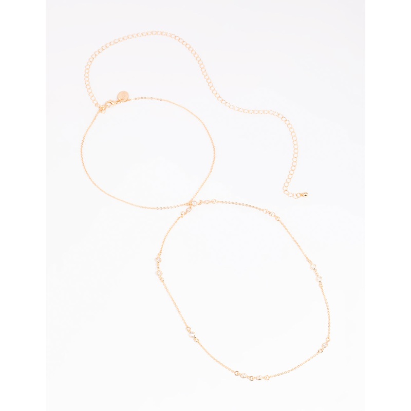 Gold Cubic Zirconia Waist Chain