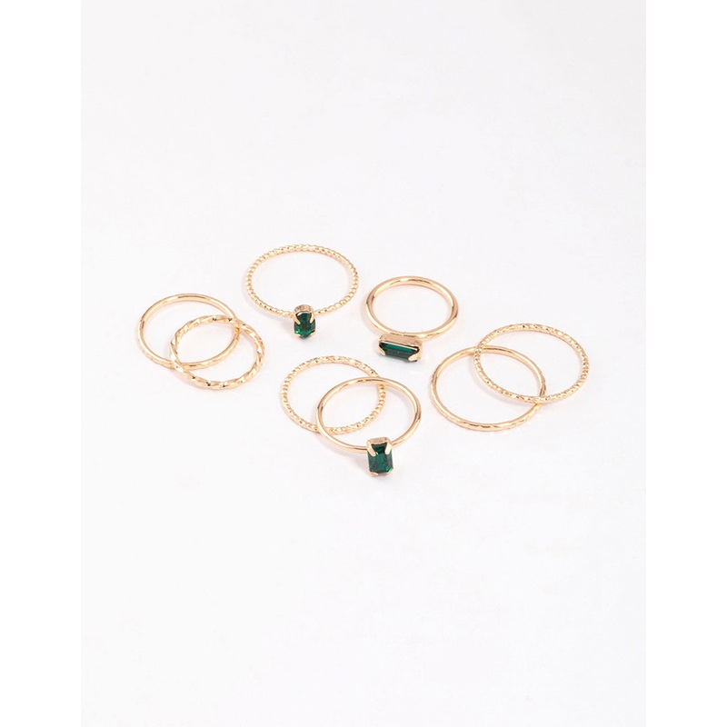 Gold Fine Baguette Ring Pack|SM|ML