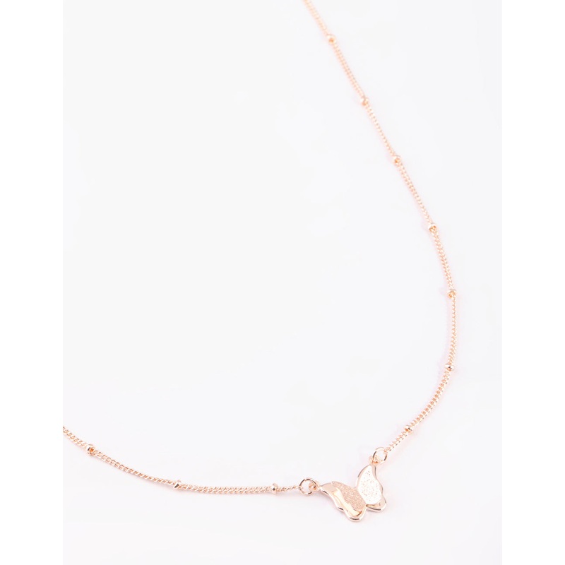 Rose Gold Butterfly Necklace
