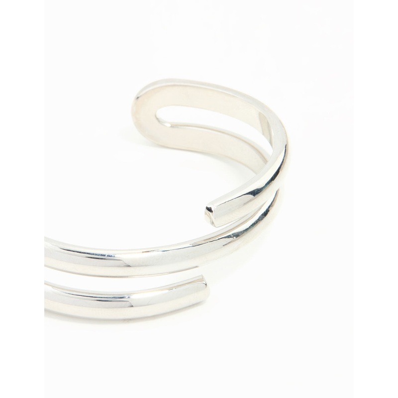 Silver Wrap Around  Wrist Cuff