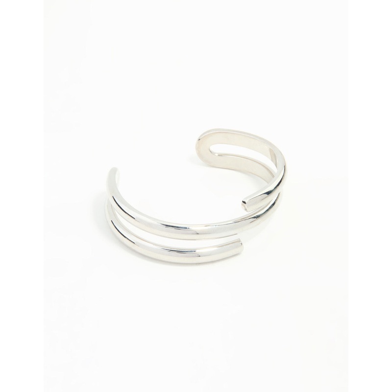 Silver Wrap Around  Wrist Cuff