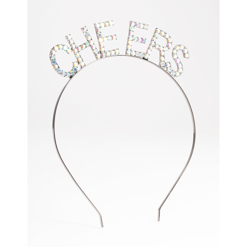 Gunmetal Cheers Stone Embellished Headband