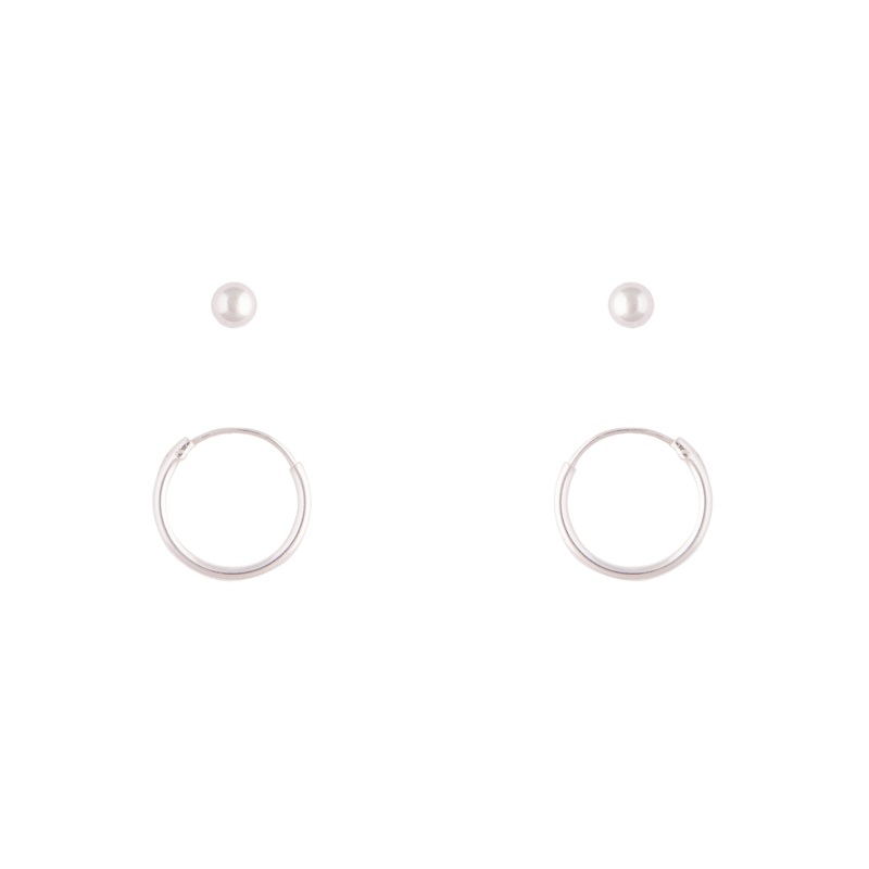 Sterling Silver Stud & Sleeper Earrings