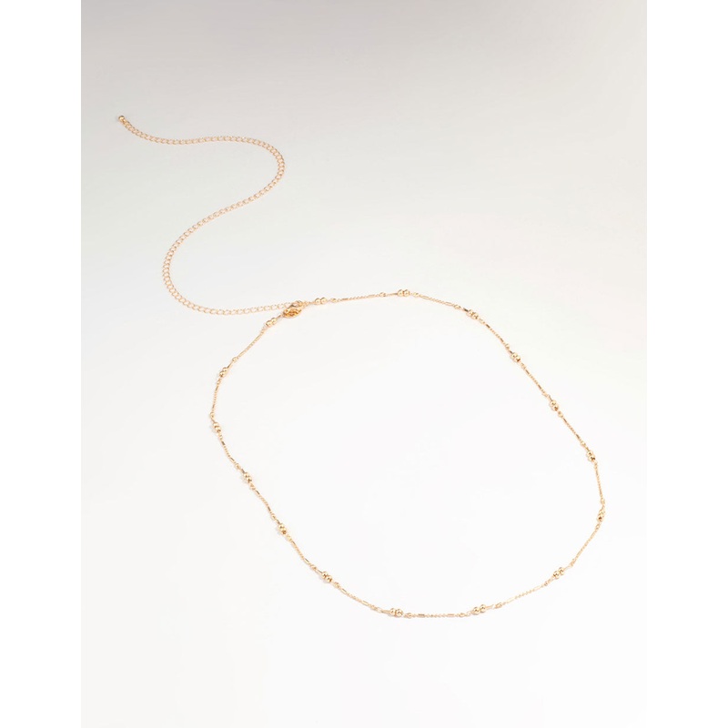 Gold Ball Fine Waist Chain
