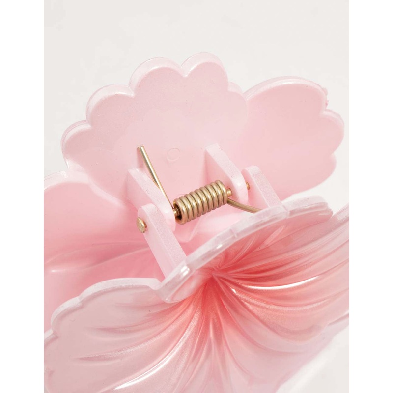 Pink Ombre Hibiscus Claw Clip