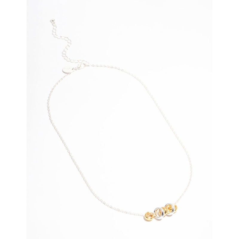 Gold & Silver Plated Rondell Pendant Necklace