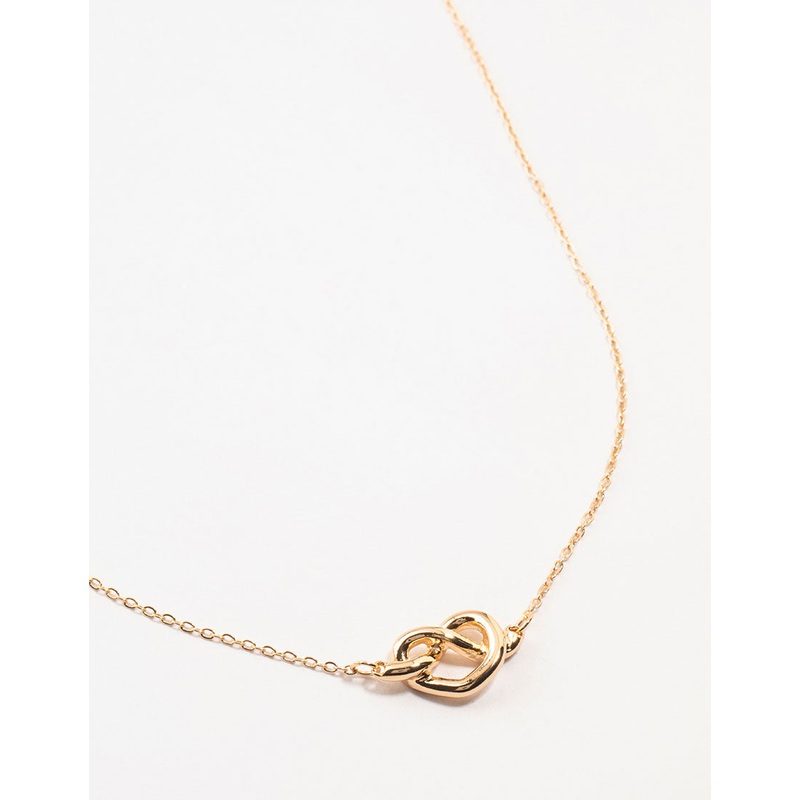 Gold Dainty Knotted Necklace|ONESIZE